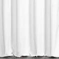 Zasłona szyta na taśmie 5 cm biała z wodoodpornej tkaniny o welurowej strukturze