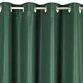 Zasłona zielona z błyszczącym splotem 140x250 cm przelotka - ESSME