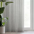 Zasłona popielata z siateczki przetykana srebrną nicią 140x250 cm przelotka - KENDAL