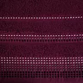 Ręcznik kąpielowy 50x90 cm bawełniany kolor fioletowy z ozdobnym stębnowaniem 500 g/m2 POLA