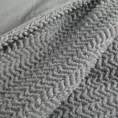 Narzuta-koc srebrno, jasnoszary 130x170 cm z przyjemnego futerka LARIS