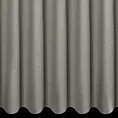 Zasłona szyta na taśmie 5 cm szara ze strukturalnej tkaniny typu blackout, zaciemniająca w 100%