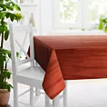 Obrus szyty SAFARI rudy z miękkiej welwetowej tkaniny z połyskiem