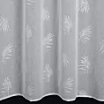 Firana biała z nadrukiem palmowych liści 140x260 cm przelotka - JESSI