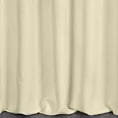 Zasłona szyta na taśmie 5 cm kremowa z tkaniny o naturalnym splocie w stylu eko