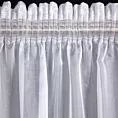 Firana biała z gładkiej tkaniny o błyszczącej powierzchni 350x270 cm taśma ALIA