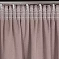 Zasłona pudrowy róż zaciemniająca o strukturalnym wzorze 130x300 cm taśma - CARLO