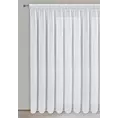Firana biała z lekkiej tkaniny szyfonowej z delikatnym połyskiem 350x270 cm taśma ARLETA
