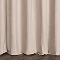 Zasłona szyta na taśmie 5 cm beżowa z miękkiej szenilowej tkaniny z efektem melanżu