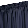 Zasłona granatowa z tkaniny welurowej 560x240 cm tunel Dora