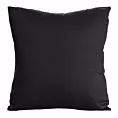 Poszewka na poduszkę 40x40 cm z satyny bawełnianej, gładka czarna DINA Diva Line