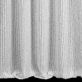 Zasłona szyta na taśmie 5 cm biała z tkaniny z aplikacją i haftem