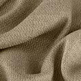 Zasłona szyta na flexach jasnobrązowa z tkaniny o naturalnym splocie z efektem melanżu