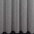 Firana szyta na taśmie 5 cm szara siatka w stylu eko z efektem bukli wykończona obciążnikiem