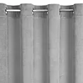 Zasłona szara z wytłaczanego welwetu 140x250 cm przelotka - ELIZA
