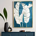 Obraz nadruk na płótnie z motywem liści bananowca