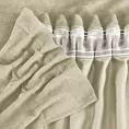 Zasłona jasnobeżowa z tkaniny welurowej 160x240 cm taśma - Dora