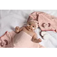 Myjka kąpielowa dziecięca 15x21 cm bawełniana kolor różowy 350 g/m2BABY 68