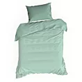 Pościel 140x200 cm bawełniana gładka kolor miętowy NOVA 3