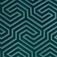 Zasłona welwetowa turkusowa we wzór geometryczny 140x250 przelotka - INGA - Pierre Cardin