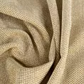Poszewka szyta beżowa miękka, szenilowa tkanina o wyraźnym splocie i delikatnym połysku