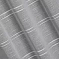Firana srebrna z szenilowymi paseczkami 140x250 cm przelotka - ARCADIA