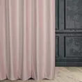 Zasłona szyta na taśmie 5 cm jasnoróżowa z miękkiej półmatowej tkaniny welwetowej