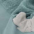 Ręcznik kąpielowy dziecięcy 50x90 cm bawełniany kolor niebieski z aplikacją słonika 480 g/m2 BABY 59