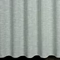 Zasłona szyta na taśmie 5 cm miętowa z matowej luźnotkanej tkaniny z efektem melanżu, wykończona obciążnikiem