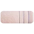 Ręcznik kąpielowy 70x140 cm bawełniany kolor różowy z ozdobnym stębnowaniem 500 g/m2 POLA