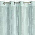 Firana miętowa zdobiona aplikacją 140x250 cm przelotka ALENI