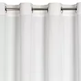 Zasłona welwetowa biała gładka 140x250 cm przelotka - PIERRE