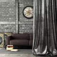 Tkanina zasłonowa gruba, welwetowa, z błyszczącym nadrukiem z kolekcji Eva Minge