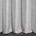 Zasłona szyta na taśmie 5 cm popielato srebrna tkanina o naturalnym splocie z delikatnym połyskiem