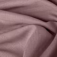 Roleta rzymska ciemnoróżowa z miękkiej tkaniny o naturalnym splocie w stylu ekologicznym