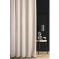 Zasłona szyta na flexach WALDO jasnobeżowa ze szlachetnej grubej tkaniny welwetowej o gramaturze 400g/m2