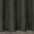 Zasłona szyta na taśmie 5 cm ciemnooliwkowa z miękkiej w dotyku tkaniny szenilowej