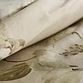 Pościel 220x200 cm bawełniana kolor beżowy, oliwkowy z wzorem kwiatowym SPRING 38