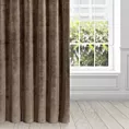 Zasłona brązowa z ekskluzywnego aksamitnego welwetu 290 g/m2 140x270 cm taśma - VILLA