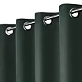 Zasłona ciemnozielona z tkaniny welurowej 120x240 cm przelotka - Dora
