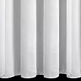 Firana szyta na taśmie fala ERNESTA biała miękka w dotyku, matowa mikrosiateczka, wykończona obciążnikiem
