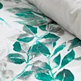 Komplet pościeli z satyny bawełnianej z malarskim wzorem gałązek
