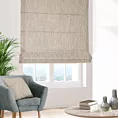 Roleta rzymska ELLEN beżowo brązowa z grubotkanej tkaniny z efektem dwukolorowej nici i lekkim połyskiem Italissima Eva Minge