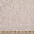 Ręcznik do rąk 40x60 cm bawełniany kolor beżowy z bordiurą w pasy 500 g/m2 ABBIE