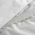 Pościel 160x200 cm z satyny bawełnianej kolor biały zdobiona elegancką koronką RETRO 6