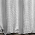 Zasłona welwetowa srebrno, szara z nadrukiem pepitki 140x250cm przelotka - DARCY