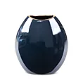 Wazon ceramiczny AMORA 1 o lśniącej powierzchni ze złotym detalem