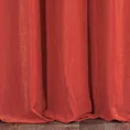 Zasłona szyta na taśmie 5 cm DORA - HIT czerwona z miękkiej tkaniny o welurowej strukturze
