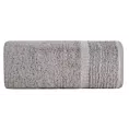 Ręcznik kąpielowy 50x90 cm bawełniany kolor stalowy z bordiurą w paseczki 450 g/m2 TAYLOR Ella Line