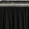 Zasłona welwetowa czarna zdobiona lśniącym marmurkiem 140x270 taśma - DORI
